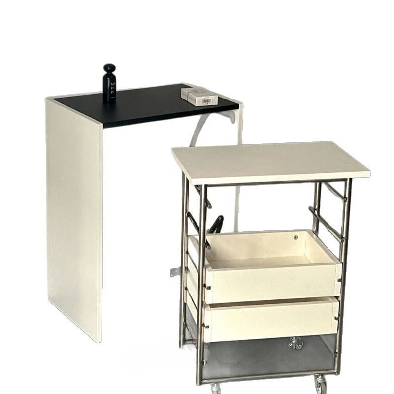 Tavolo pieghevole medievale in legno massello comodino rettangolare invisibile multifunzionale carrello mobile ufficio per l'apprendimento