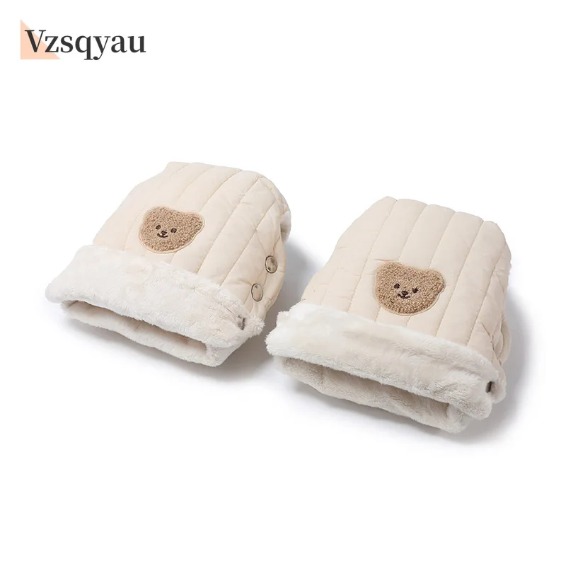 

Stroller Gloves Mommy Outdoor Windproof and Warm Stroller Gloves Thickened Waterproof and Freeze-proof Universal Handle Cover