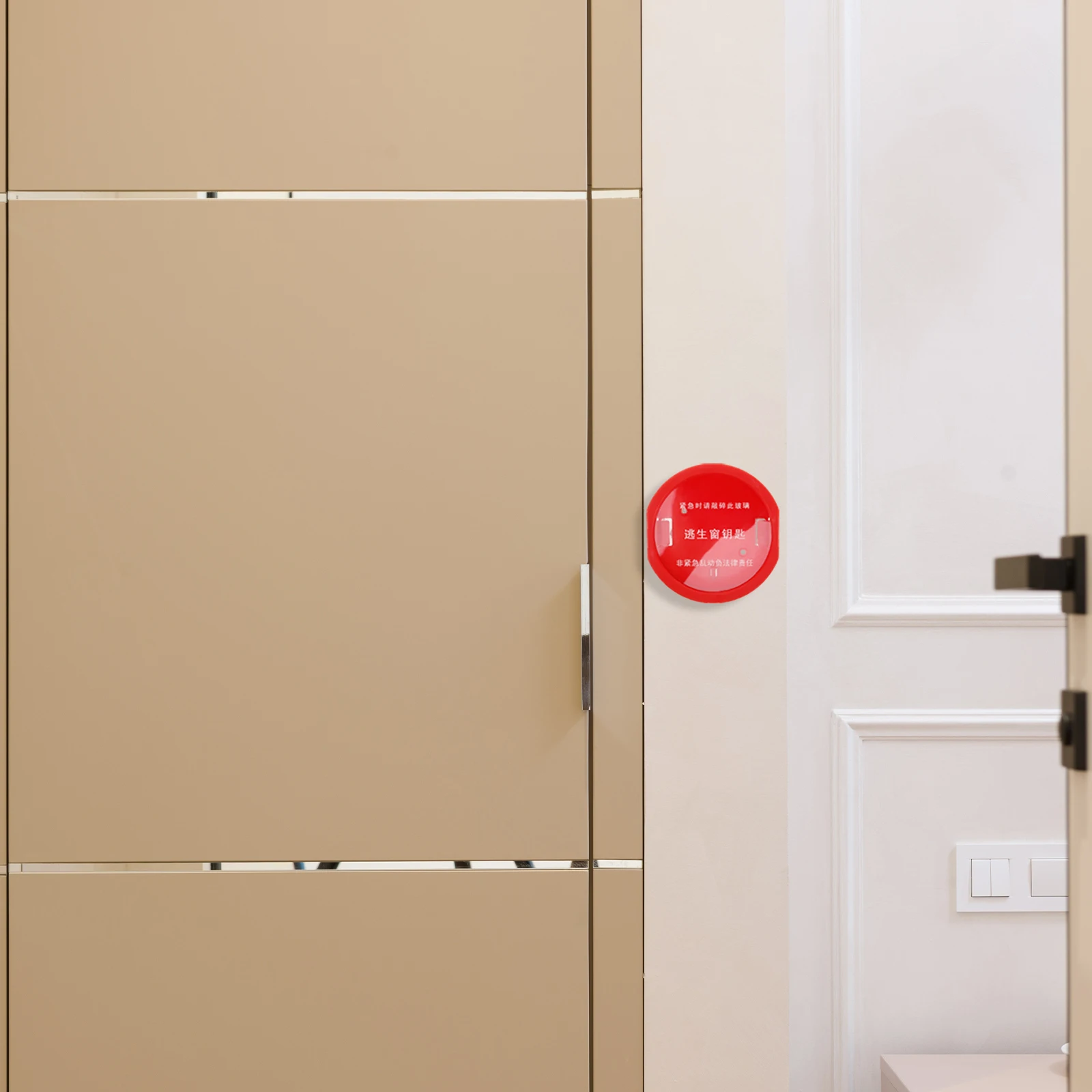 Escape Window Key Box Wall-mounted Emergency Cabinet Doors and Windows Lockbox for outside