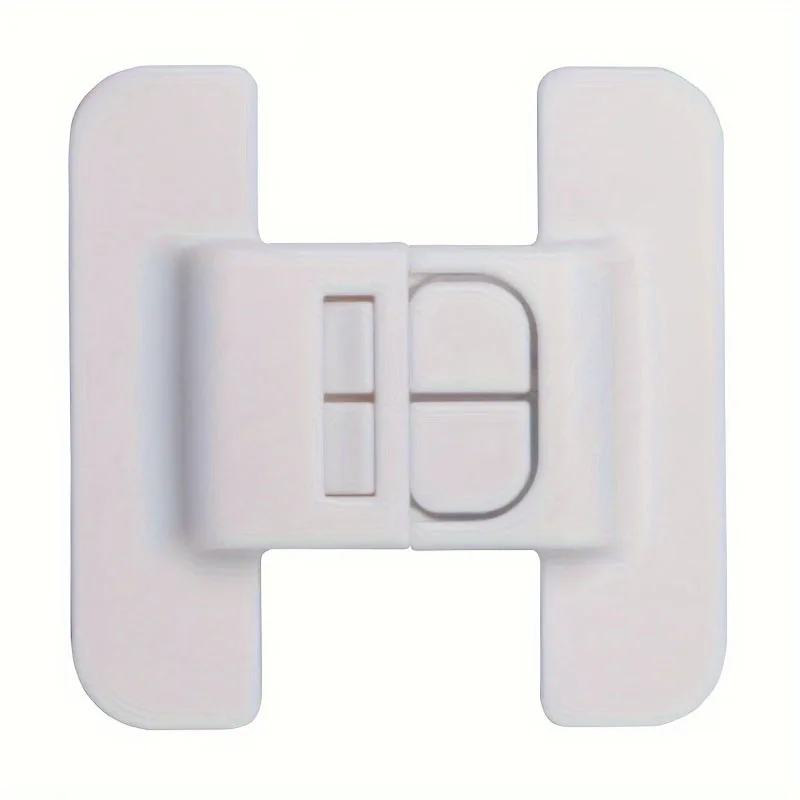 2PCS Door Safety Locks, Non Perforated Refrigerator Door Closer, Refrigerator Anti Opening Safety Lock, Water Dispenser Safety L