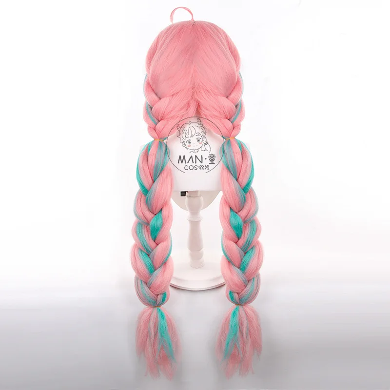 Parrucca cosplay Genshin Impact Varesa Cornrow Trecce doppie in stile regalo di Halloween
