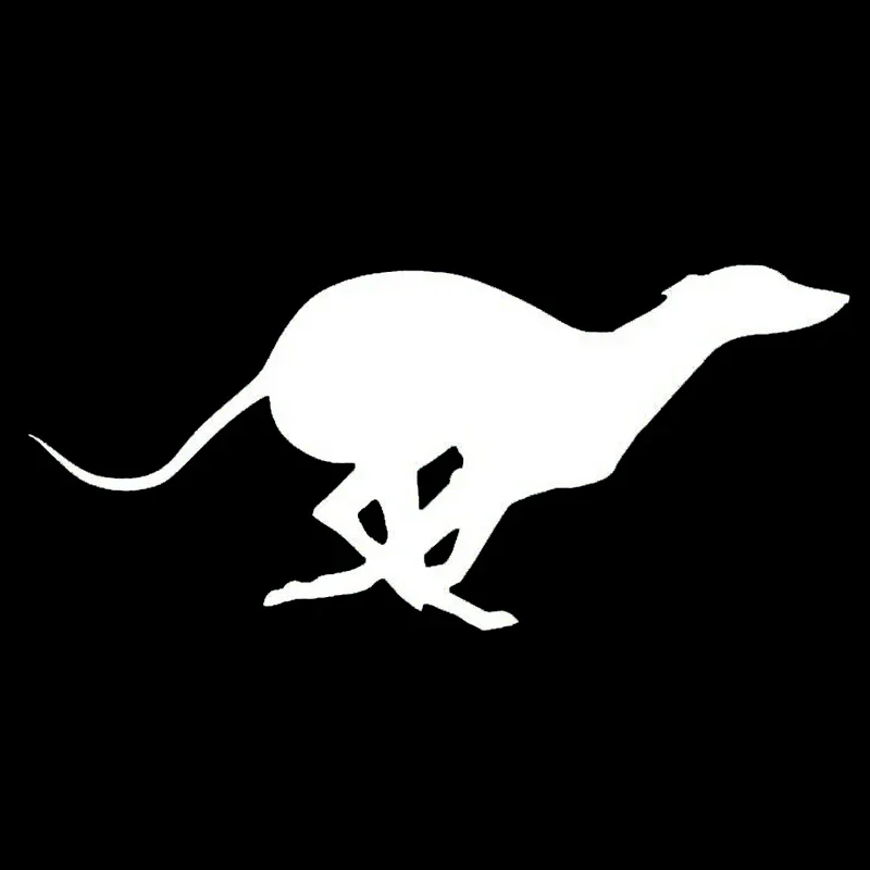 20cm X 9cm Vinyl Animal Running Greyhound Styling Funny Car Stickers and Decals KK