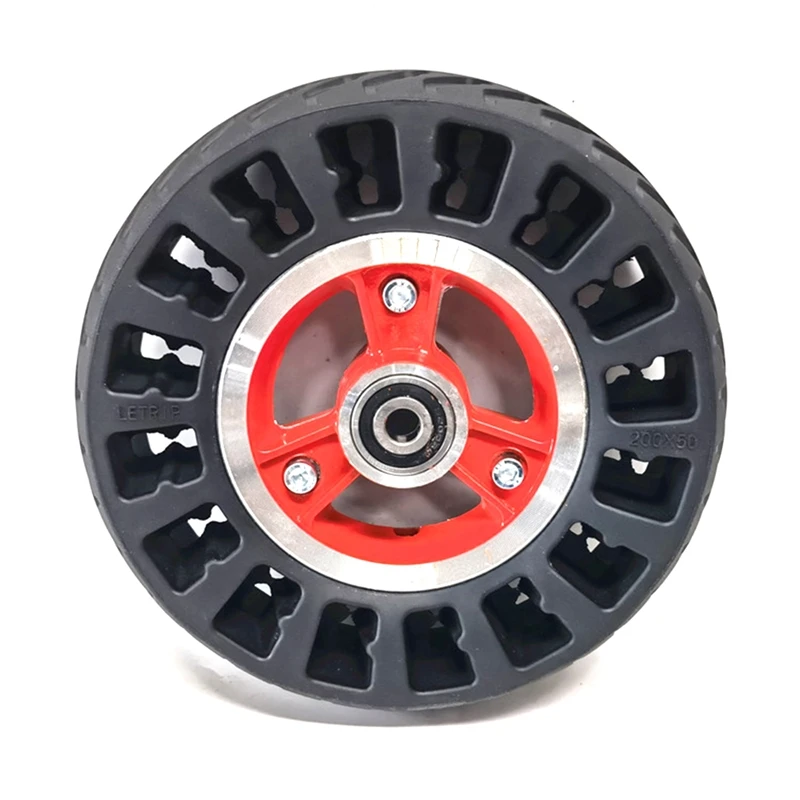 

8 Inch 200X50 Solid Tire Wheel Electric Scooter Wheel 200X50 No-Pneumatic Tire With Alloy Rim Wheel Accessories