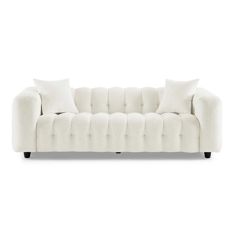 

% Modern Luxury Cloud Tufted Velvet Chesterfield Sofa Set Long Wooden Villa Living Room Removable Cover Hotels Apartments
