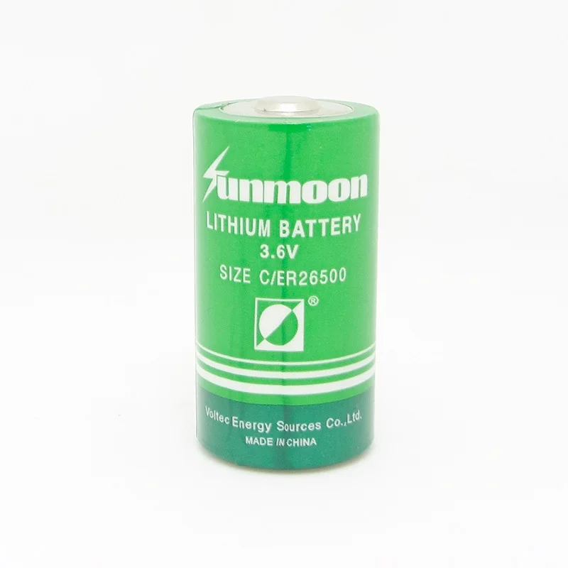 ER26500 8500mAh C size 3.6V lithium battery for water meters, gas meters, flow meters, GPS locators, IoT devices
