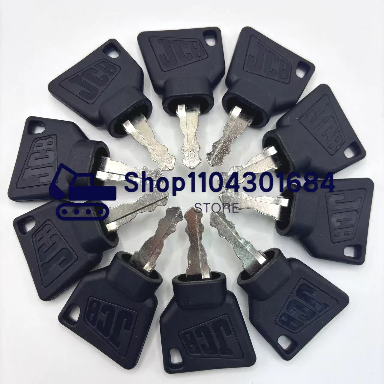 10/5/2 Pcs Ignition Switch Starter Key for 3CX JCB  Bomag Excavator Fit Most Digger Replacement Parts