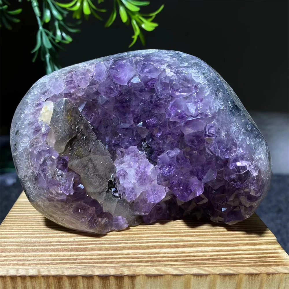 Agate Amethyst Specimen Cluster Stone Quartz Minerals Healing Living Gemstone Reiki Geode Room Decoration Indie Home Aquarium