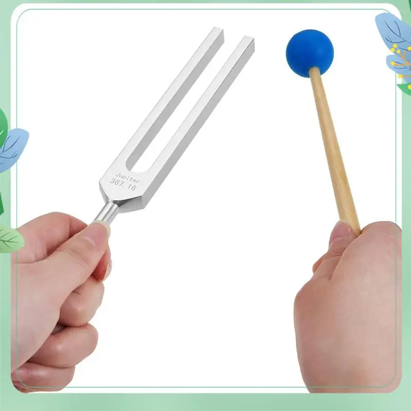 SYDS 音叉セット、癒し、サウンドセラピー用の音叉 11 個、シリコンハンマークリーニングクロスとバッグ付き