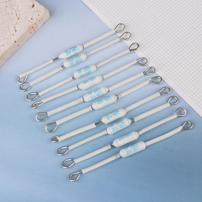 【AD】10Pcs Thermal Fuse  For Electric Rice Cooker RF250V 10A 15A 20A 185 Degree Thermal Cutoff RF 250V Ceramic Rice Cooker