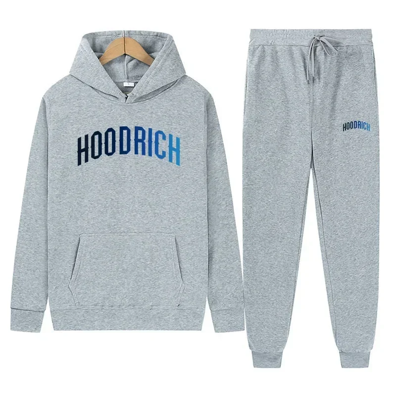 Setelan Sweatshirt Sporty Pria dan Wanita dengan Cetakan Huruf Musim Gugur/Dingin 2025 - Klasik, Retro, Nyaman dan Serbaguna