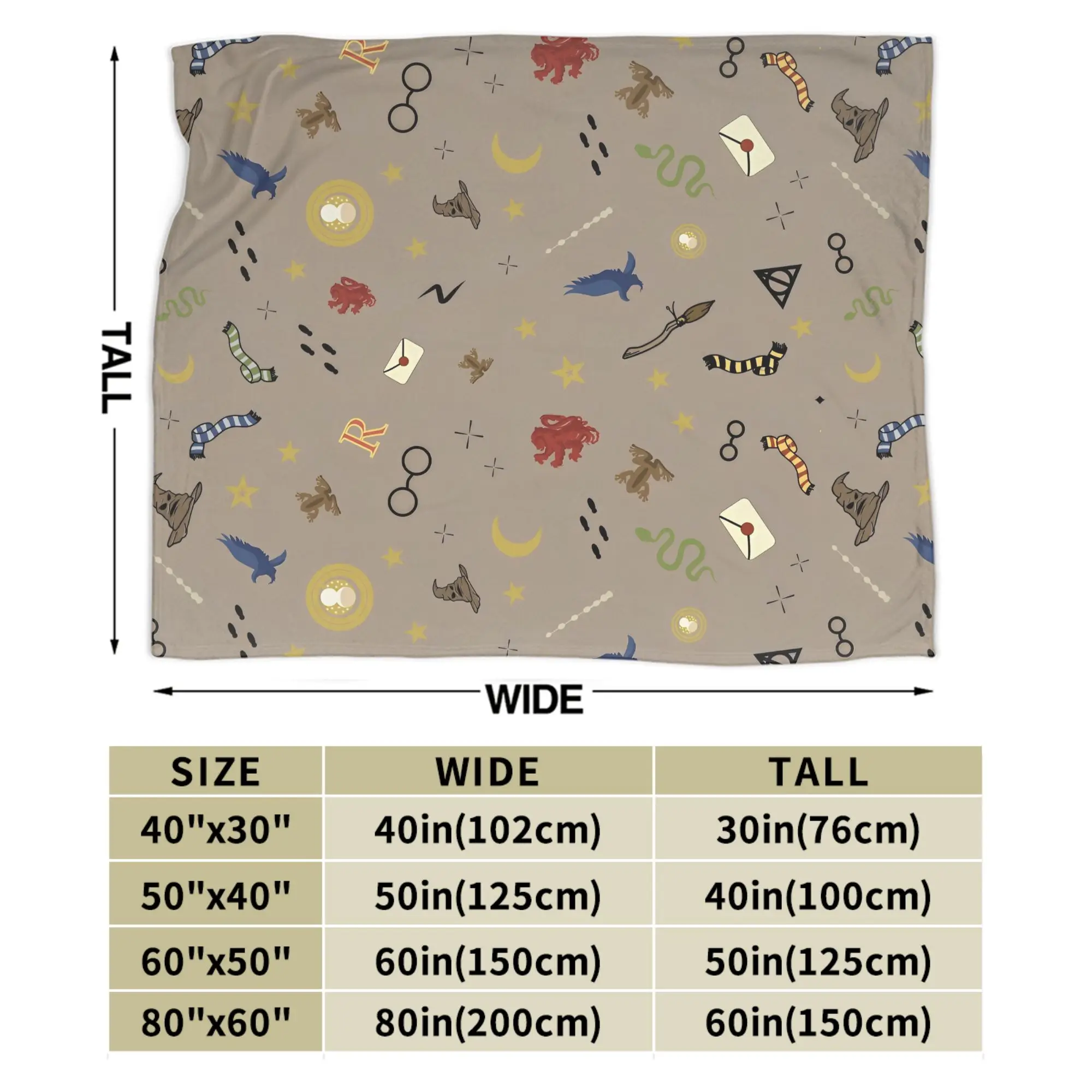 Coperta H-Harryed in velluto Primavera Autunno P-Potters Coperte calde multifunzione per divano Copriletto da esterno