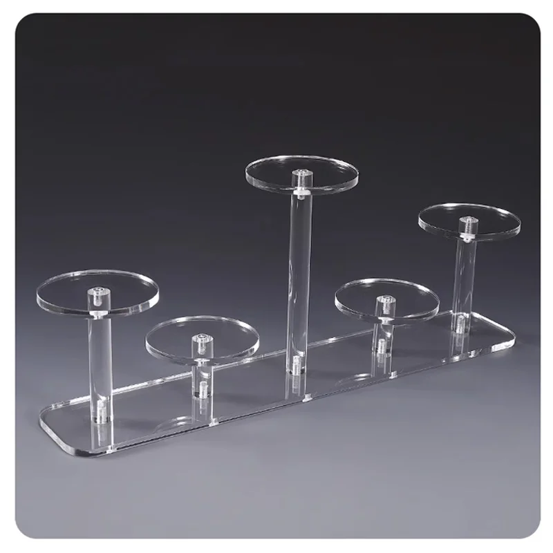 Acrylic Transparent Display Stand Art Photography Props for Toy Cosmetic Jewelry Exhibition Small Product Shoot Photo Fotografia