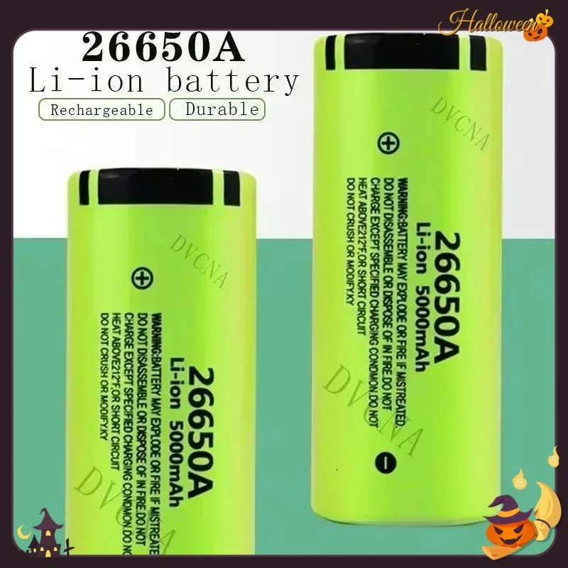 2024 Original New 26650 battery 5000Mah 3.7V 20A lithium-ion rechargeable battery suitable for 26650 LED flashlights and cameras