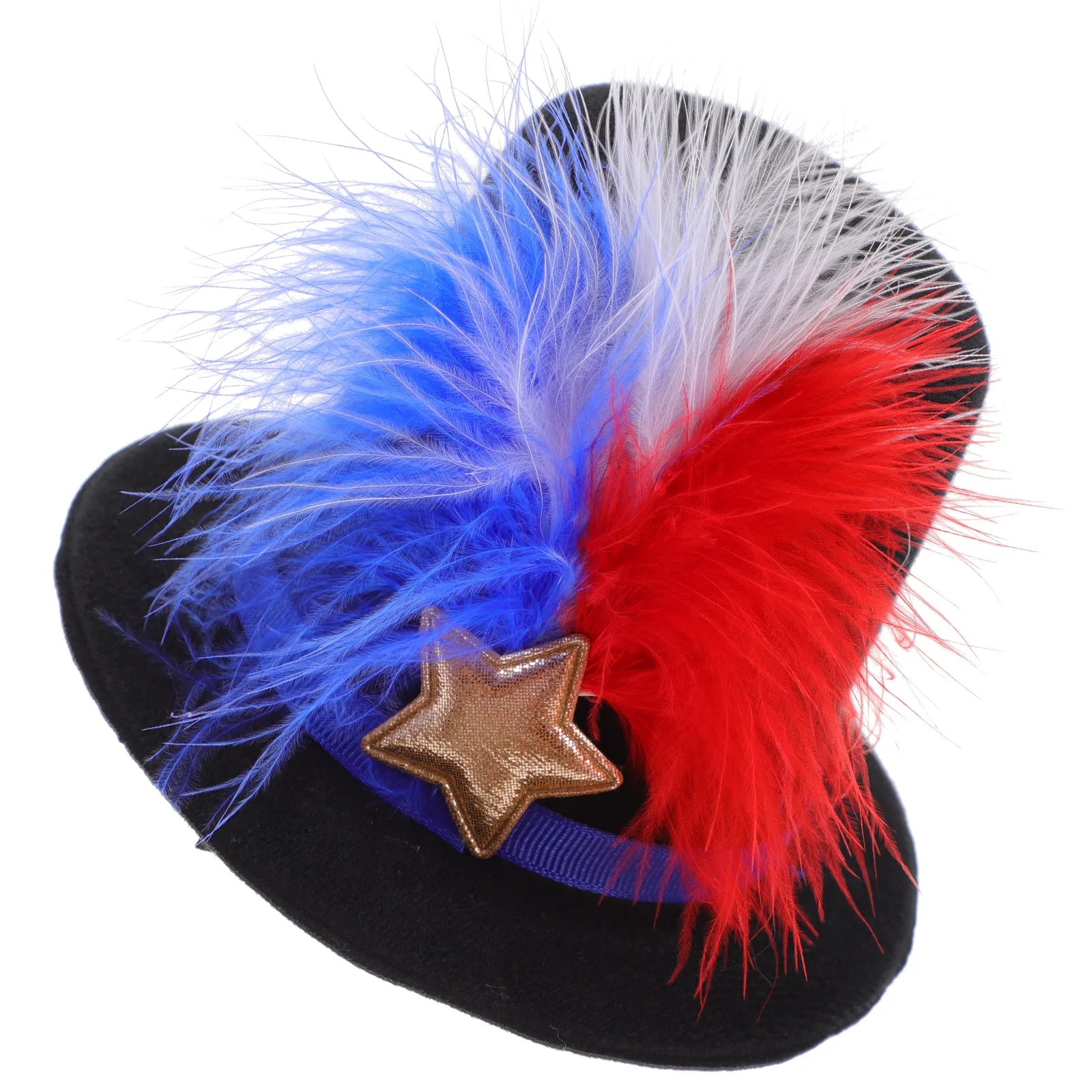 

Hat Hairpin Cartoon Party Plume Headdress Clip Pet Barrette Lovely Hairpins Dad Lightweight Independence Day Holiday