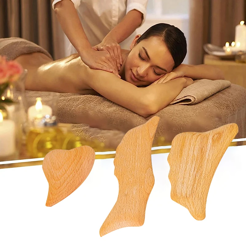 Wooden Dolphin Type Face & Body Massage Tool Beech Wood Gua Sha Body Massaging Tools Home Promotes Healthier Body Circulation