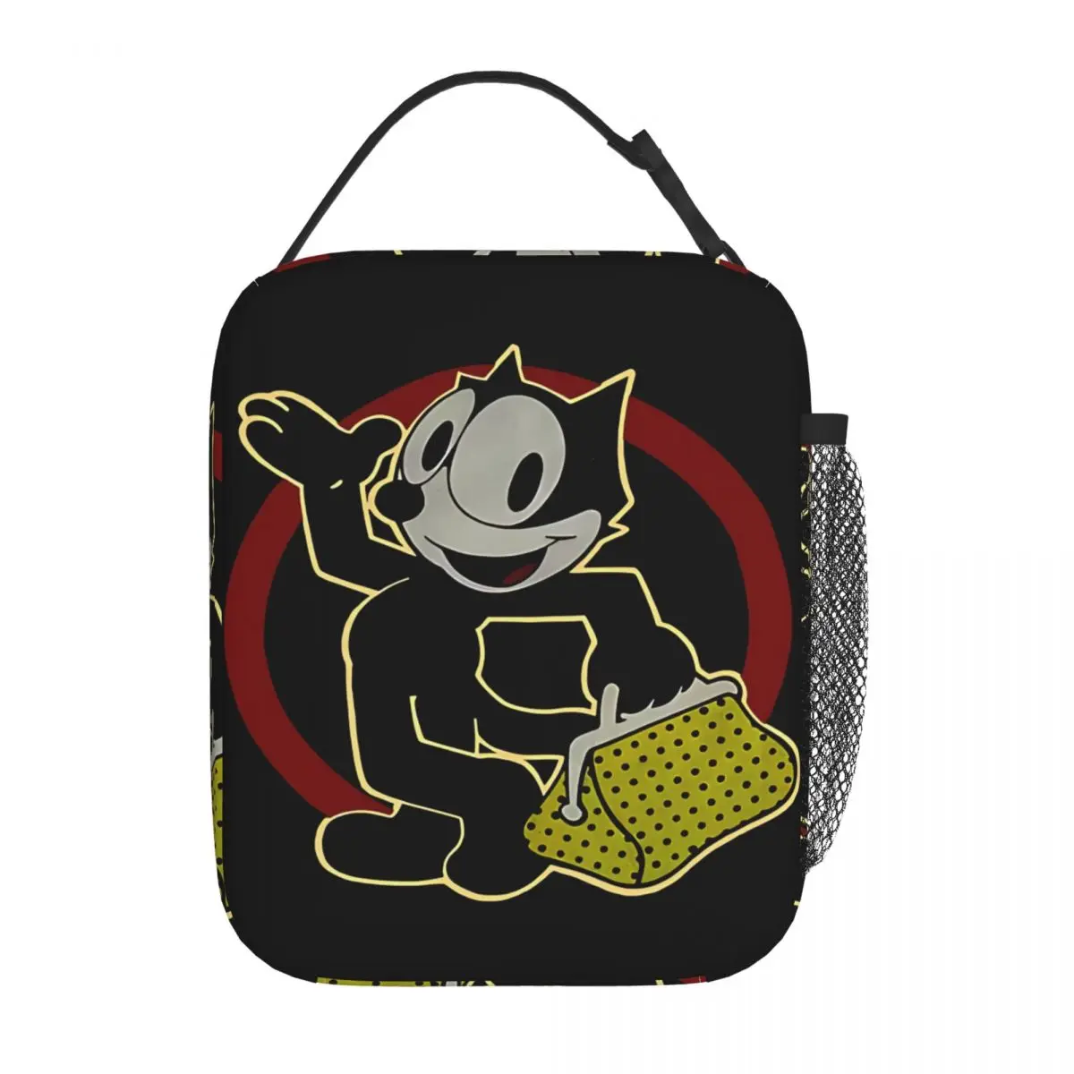 F-Felix The Cat Изолированные сумки для обеда Сумки-контейнеры для еды Портативный холодильник Термальные ланч-боксы для школьного офиса