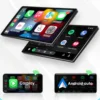 Androidカーラジオ,10.1インチ,1DIN,GPSナビゲーション,CarPlay,ビデオプレーヤー,ステレオオーディオ,メディアプレーヤー,車用360度回転画面,ユニバーサル 2