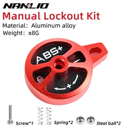 Nanlio Bicycle Suspension Forks Repair Part Oil Damping Rod 26/27.5/29 Alloy Steel Manual Remote Control Replace Accessories
