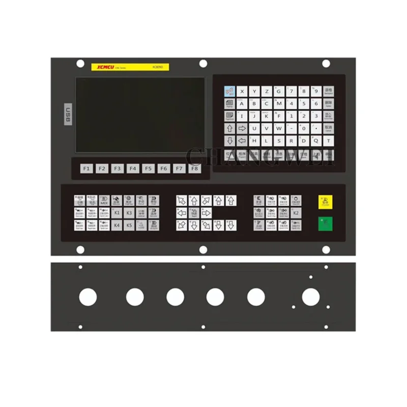 Der neue Xc809d 3~6-Achsen-USB-CNC-Steuerungssystem-Controller unterstützt Fanuc G-Code Offline-Fräsen, Gewindeschneiden und Bohren