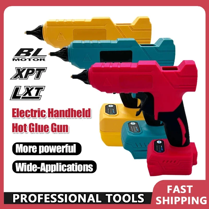 

For Makita/Dewalt Fit Milwaukee Electric Hot Melt Glue Gun 18V Li-ion Battery 11mm Glue Stick Hot Melt Welding Air Gun