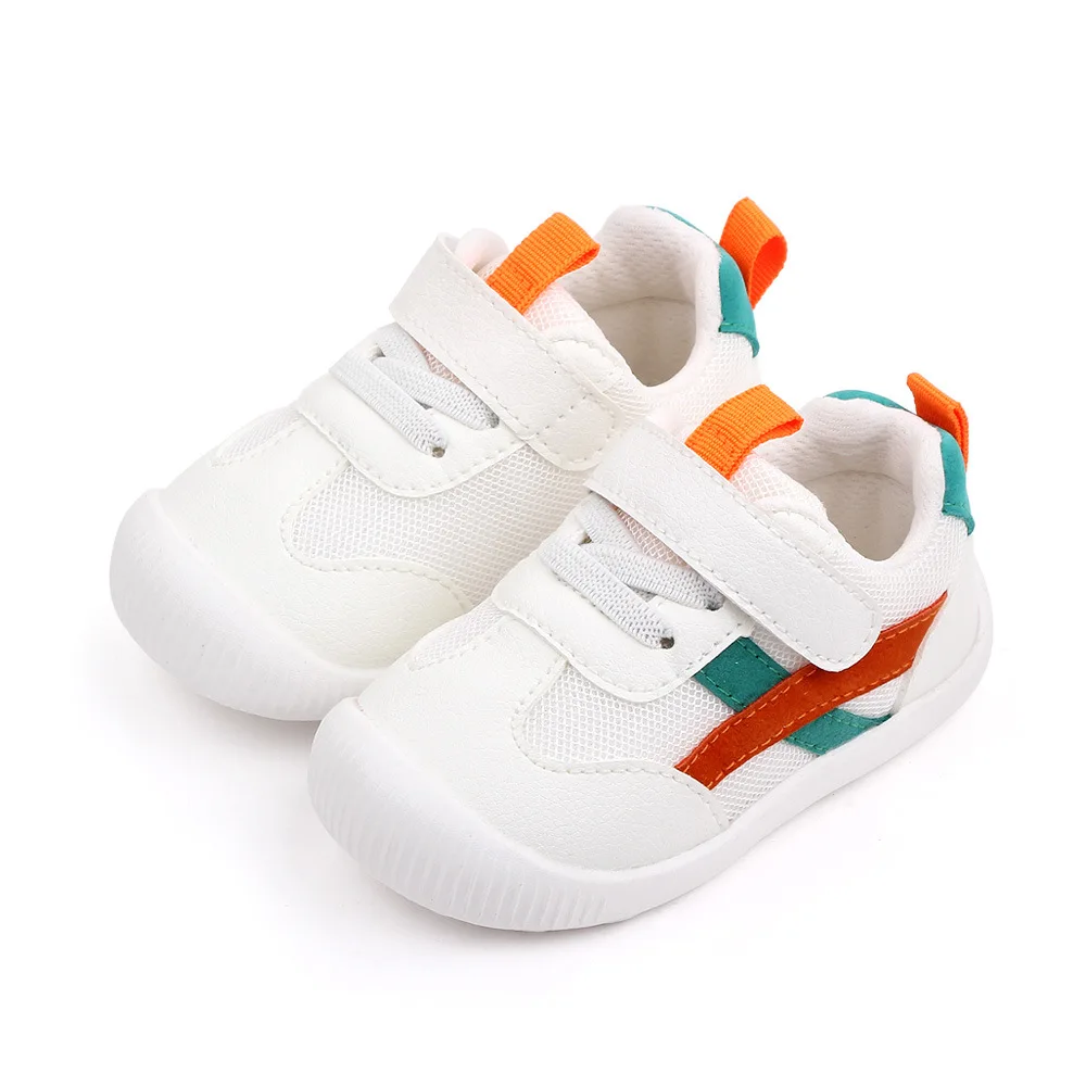 Fashion Toddler Girl Sneakers Baby Shoes 1 to 3 Years Old Boy Shoes Soft Bottom Non-slip Rubble Soles Mesh Breathable Trainers