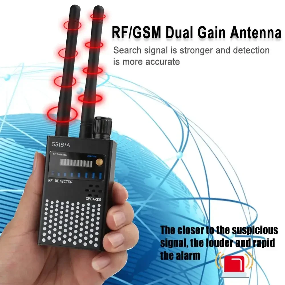 Imagem -03 - Signal Detector Full Frequency Anti-wiretapping Sindido Gsm Wi-fi Gps Tracker Câmera Spy sem Fio Celular Detectar rf