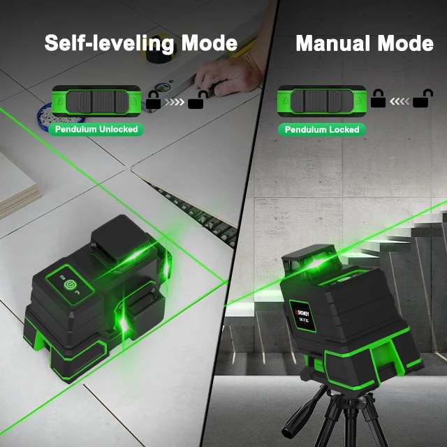 sndway laser level machine leveling green cross 12 lines low level laser therapy measurement tools