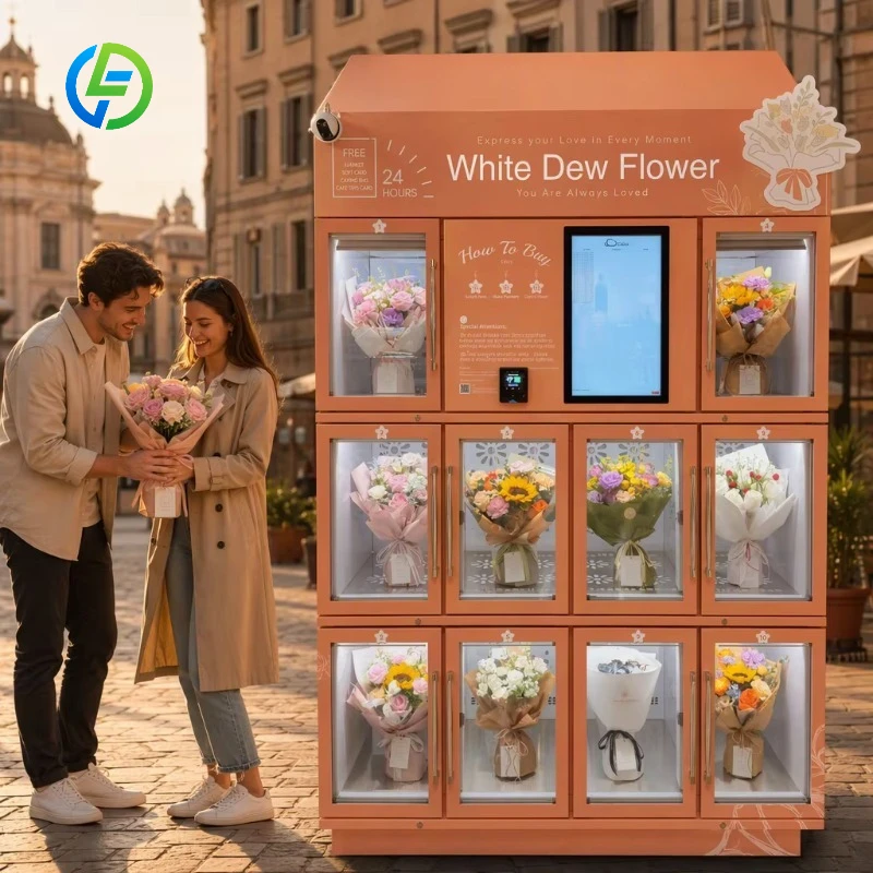 FL Customized Competitive Price Refrigerated Flower Vending Machine Automatic Fresh Cut Floral Dispenser for Hospital