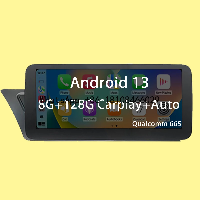 

Factory Price 8G+128G for AUDI A4 A5 B8 12.5" Car Video Players Android13 AUTO Apple Carplay GPS Navigation Central Multimedia