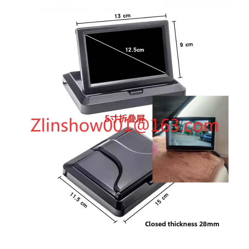 Car mounted camera with dual heads for left and right front and rear reversing, high-definition blind spot image waterproof