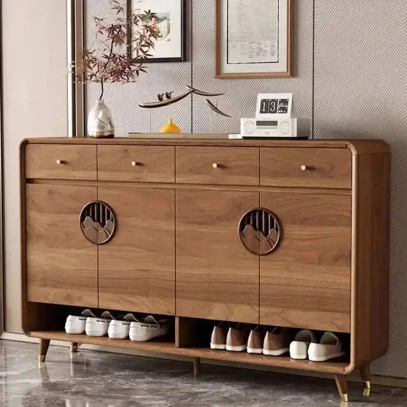 

Вешалка для хранения обуви из цельного дерева, современная простая квадратная европейская вешалка для обуви, мебель для гостиной, скандинавская мебель Sillas Para Sala De Estar