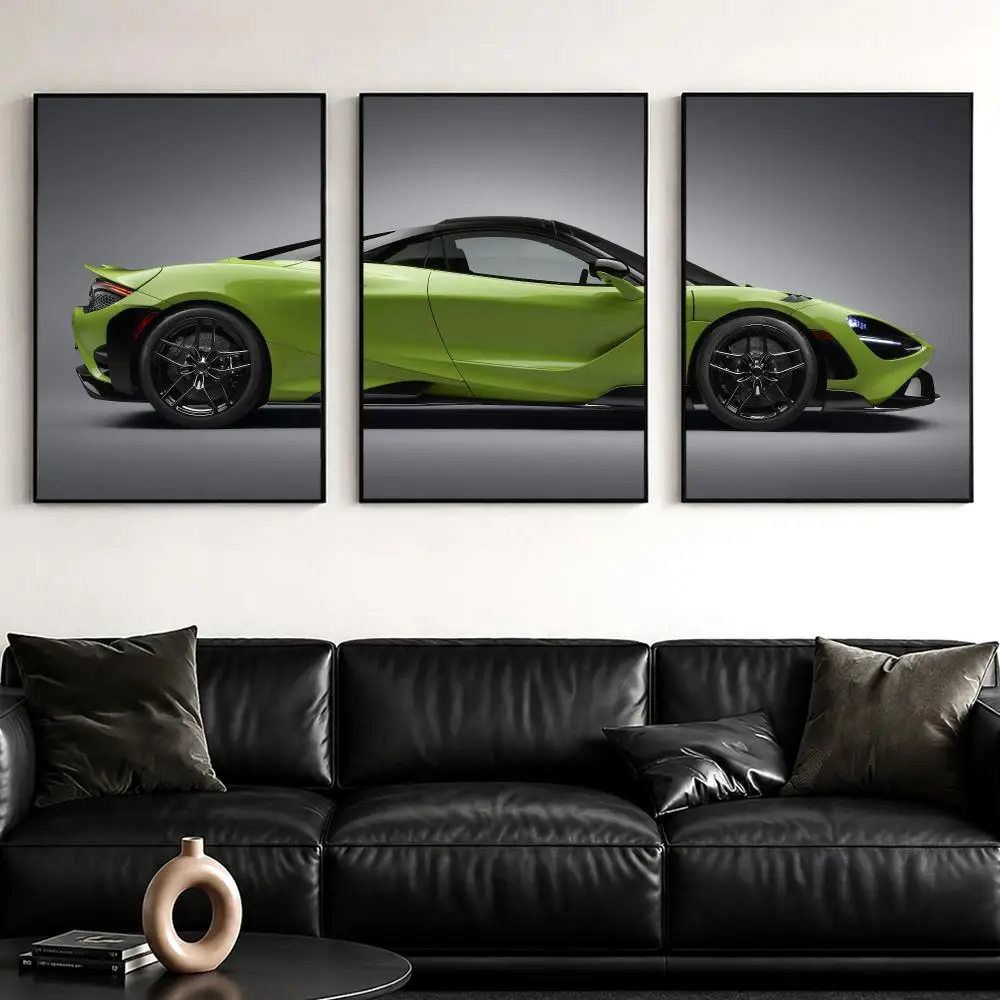 Emerald Sports Supercar Painting Calligraphy Canvas Poster Set Wall Artwork for Bedroom Living Room Decorative Prints Gift