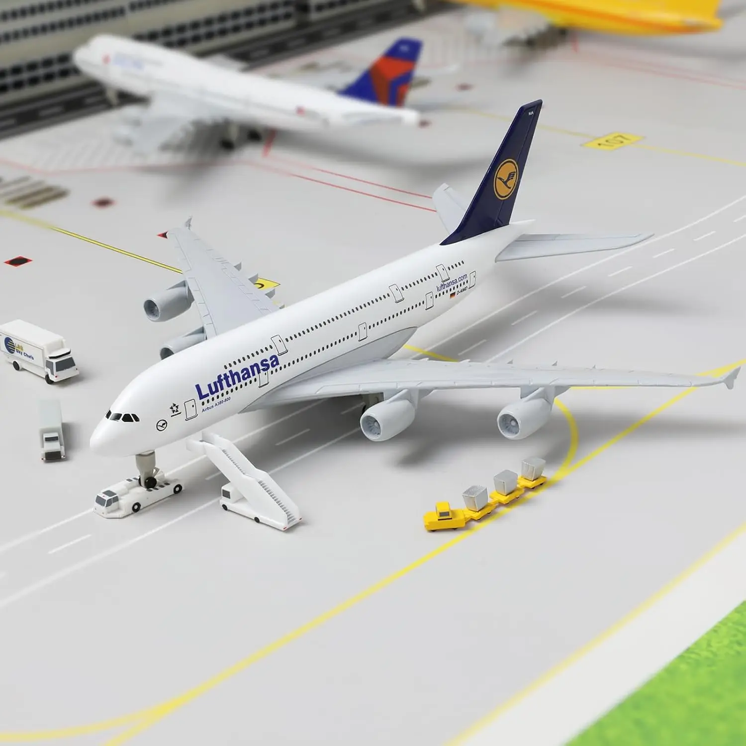 Aviones de juguete A380, avión alemán a escala 1/300, modelo de avión lufthansa de 20CM, avión en miniatura de Metal fundido a presión, exhibición de regalo para entusiastas