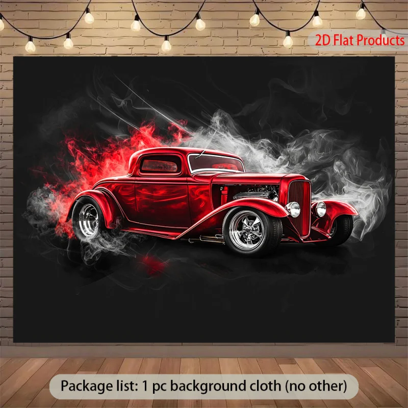 1-tessuto-di-sfondo-per-banner-per-auto-hot-rod-vintage-coupe-rosso-hot-rod-con-effetto-fumo-nessuna-elettricita-richiesta