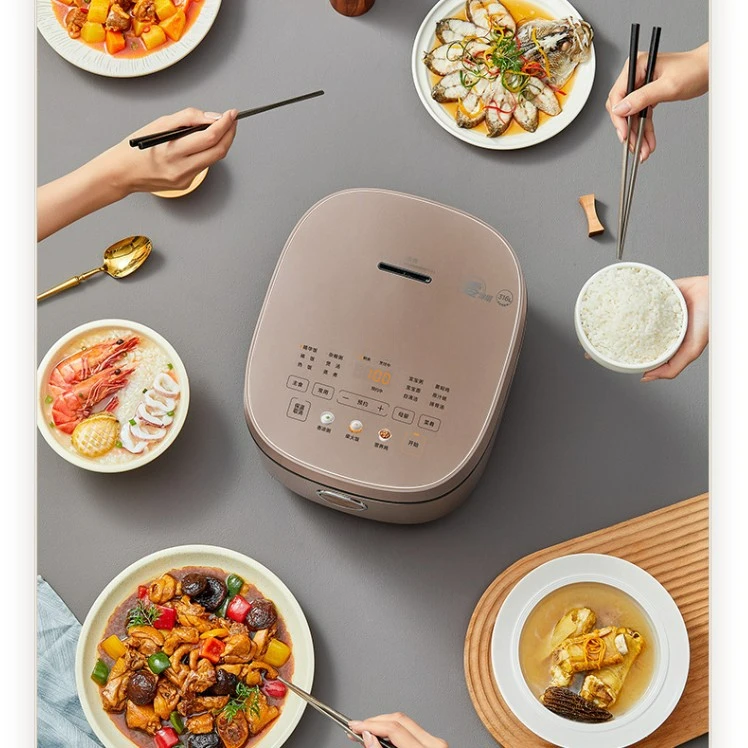 Reiskocher Haushalt 0, beschichteter Reiskocher, multifunktionaler Innentank-Kochtopf aus Edelstahl 316,