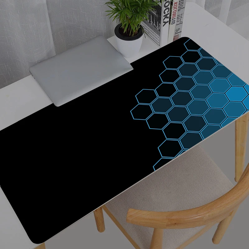 Mouse Pad Anime Hexagon Gaming Large Dywan Gamer Keyboard Durable Desk Mat Table Carpet Mousepad XXL 900x400 For Computer
