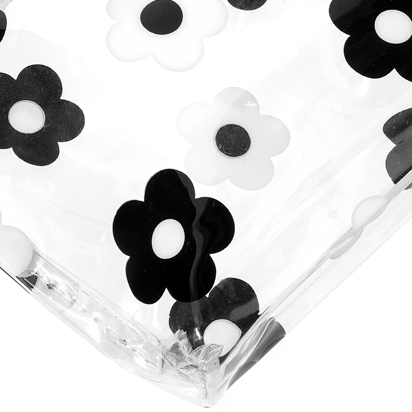 

Waterproof Thick Transparent Travel Makeup Bag Black Large Capacity Organizer Pouch Storage Toiletry Bags Women