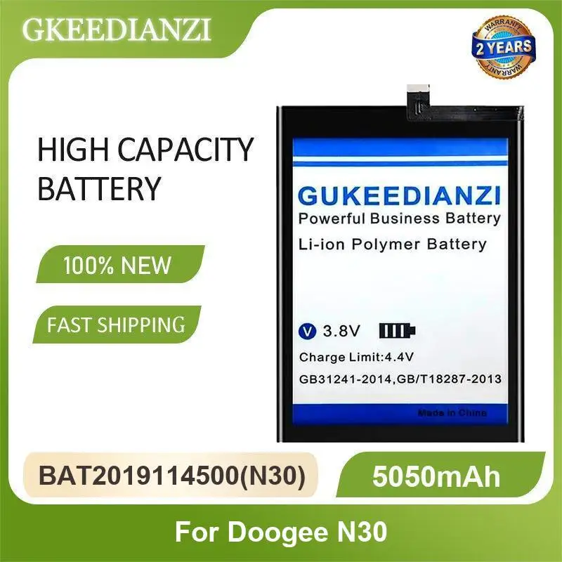 

Battery For Doogee N30 N20 Pro Nova Y100 Plus BAT2019114500 BAT1919084350 BAT201908T4400 High Capacity