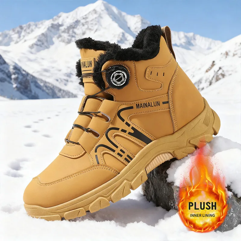 

Fashion Black Men's Motorcycle Boots Casual Platform Work Boots Man Outdoor Street Biker Shoes Men Leather Ankle Boots for Men