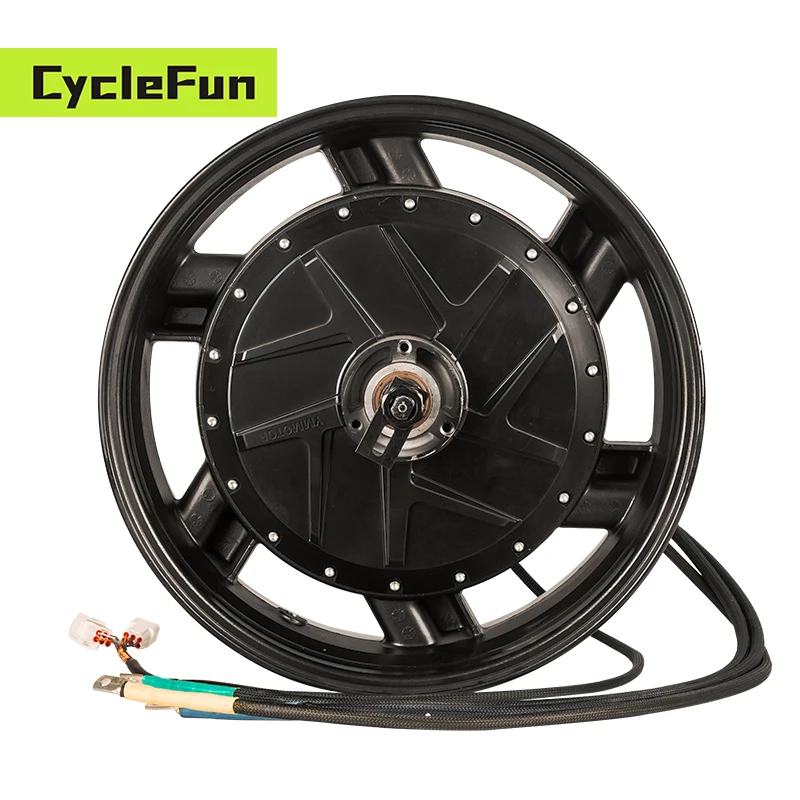 YMMOTOR 17*6.0 بوصة WP 70H تصنيف 15KW سباق الدراجات النارية BLDC محور عجلات المحرك عالية السرعة 150KMH #6