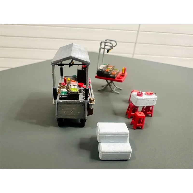 Roadside Chain Stall-03 Street View 1/64 Sand Table Decoration Landscape Model Furniture Shooting Props House Scene