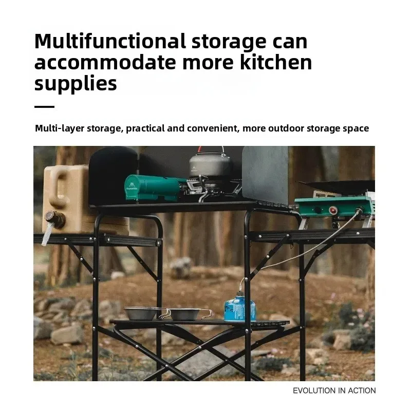 Mountainhiker Camping barbacoa coche autoconducción Camping al aire libre cocina móvil plegable portátil mesa estufa