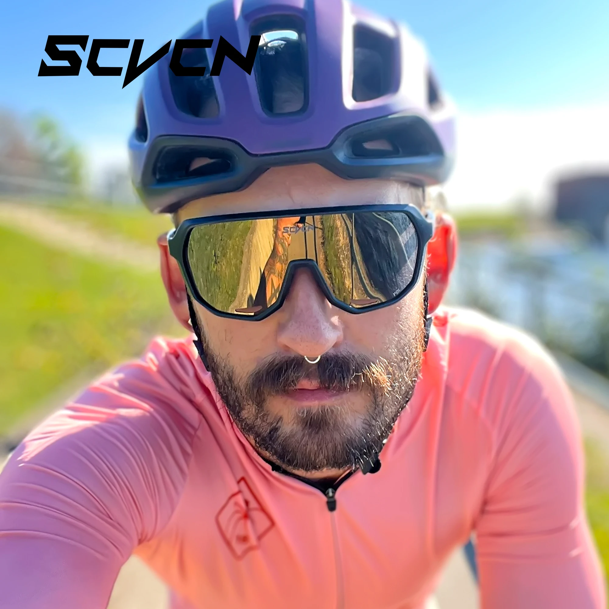 SCVCN الاستقطاب الدراجات نظارات الصيد الرجال النظارات الشمسية النساء دراجة هوائية جبلية الطريق دراجة نظارات الدراجات نظارات UV400 الجبلية #4