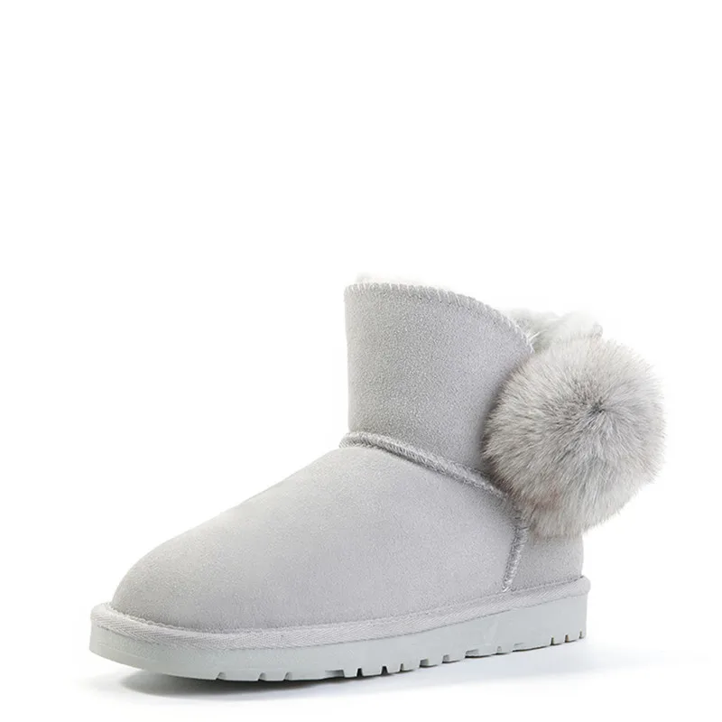 Stivali da neve di marca di alta qualità moda donna vera pelle Australia stivali da neve classici da donna scarpe da neve invernali da donna