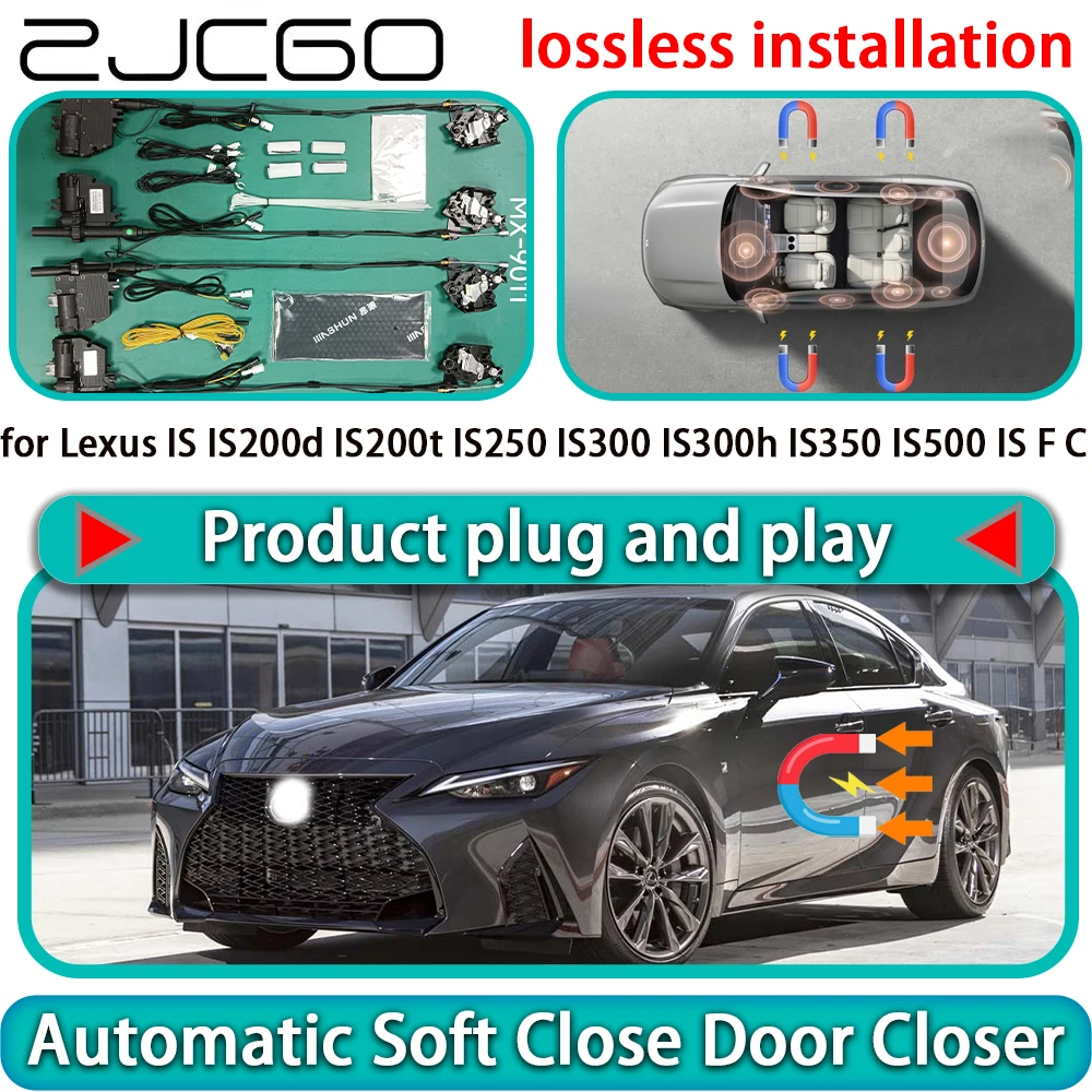 

for Lexus IS IS200d IS200t IS250 IS300 IS300h IS350 IS500 IS F C Soft Close Door Kit Power Latch Door Catch Soft Closing Assist