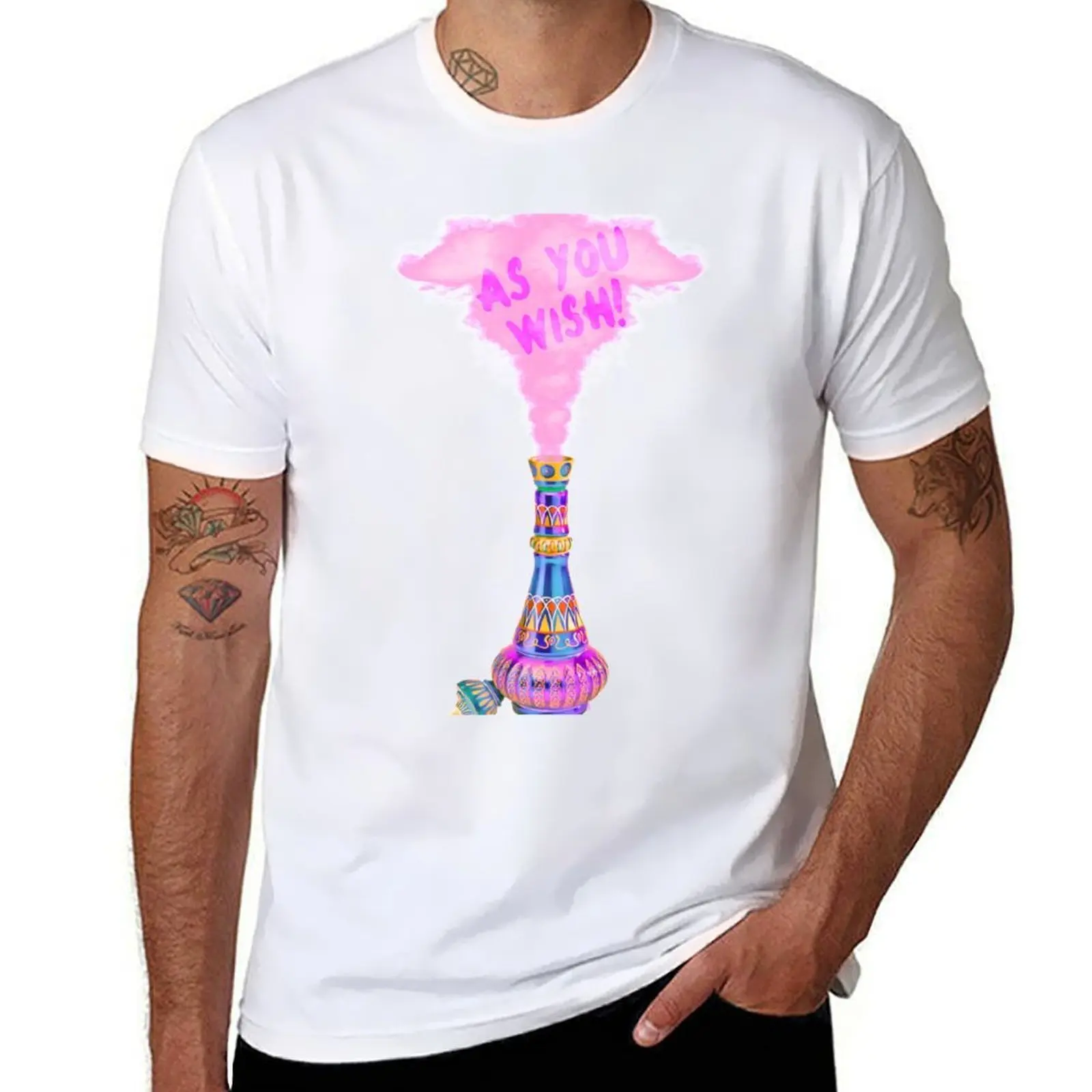 

Genie Bottle - As You Wish T-Shirt t shirts cotton 100% anime t shirts oversize T-Shirt