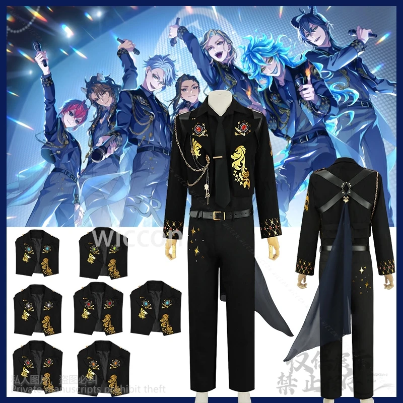 

Anime Game Twisted-Wonderland 5th Cosplay Ace Jack Azul Kalim Vil Epel Idia Silver Lilia Floyd's Costume Coat Pants Customized