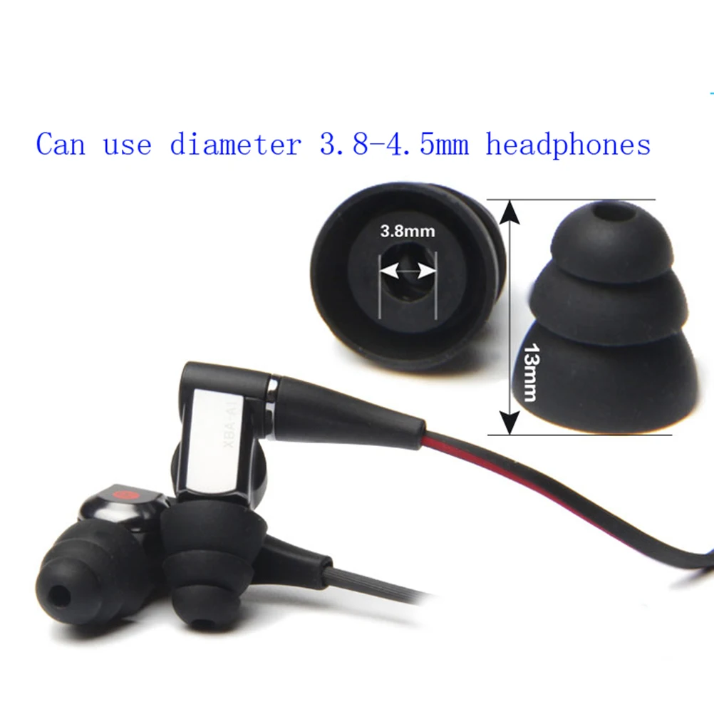 

Earbud Tips Soft Silicone Medium Small Size Most Earphones Sound Isolating High Elasticity Long Use Earplugs Caps