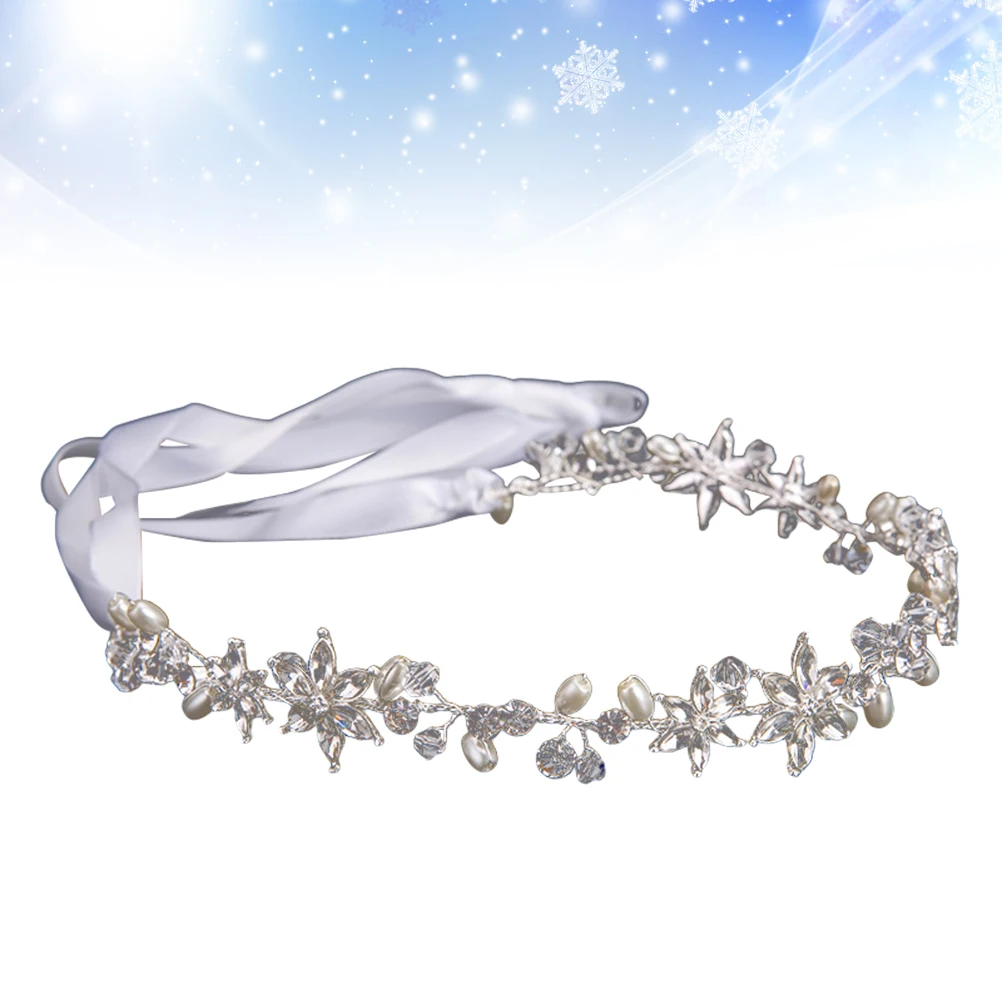 

Pearl Headband Bridal Headdress Hair Accessories Wedding Headpieces Evening Party Prom Elegant Temperament Photography Tool Hair