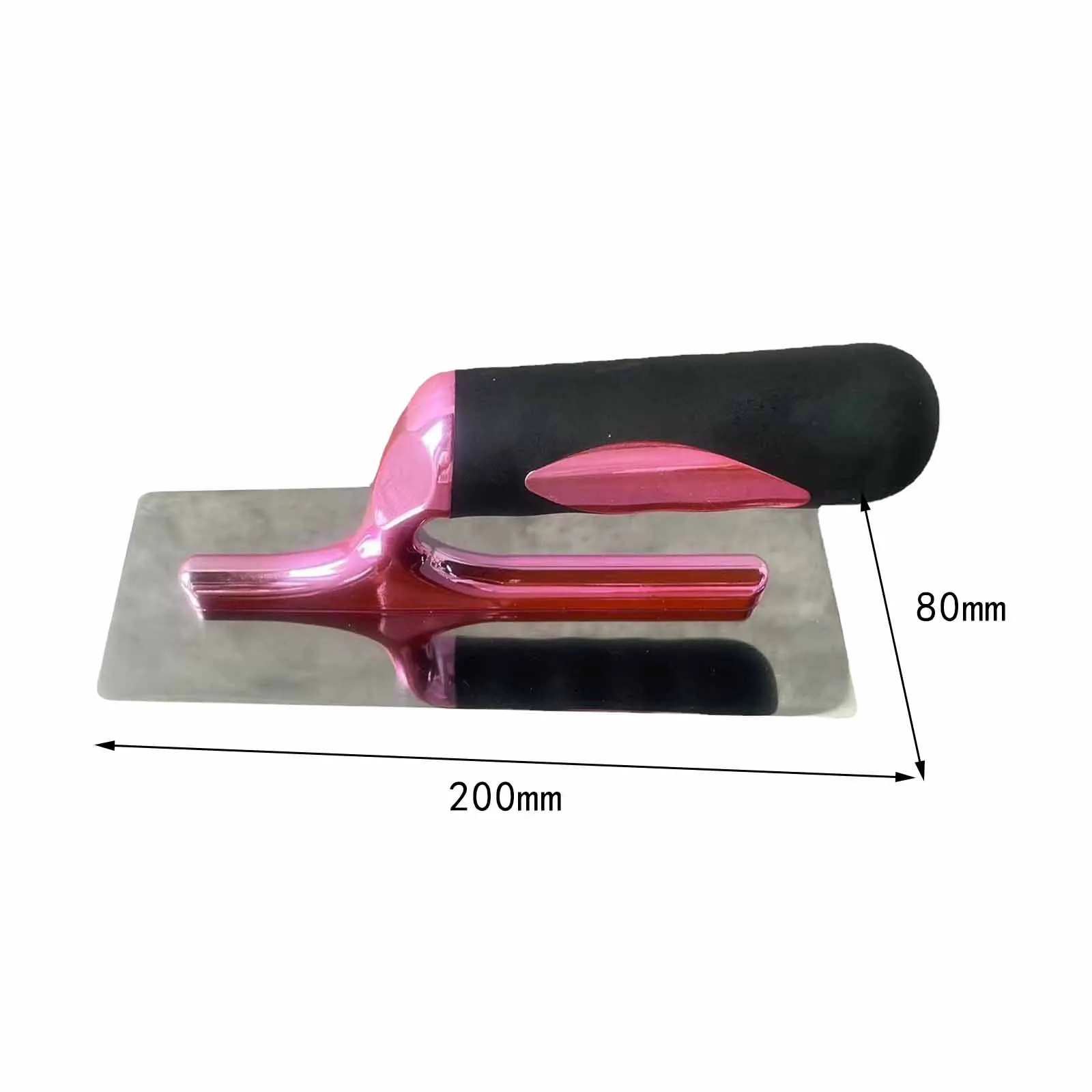 Pink Handle Stainless Steel Trowel Putty Scraper Wall Knife Coating Tool Diatomaceous Earth Trowel for Applying Putty Home